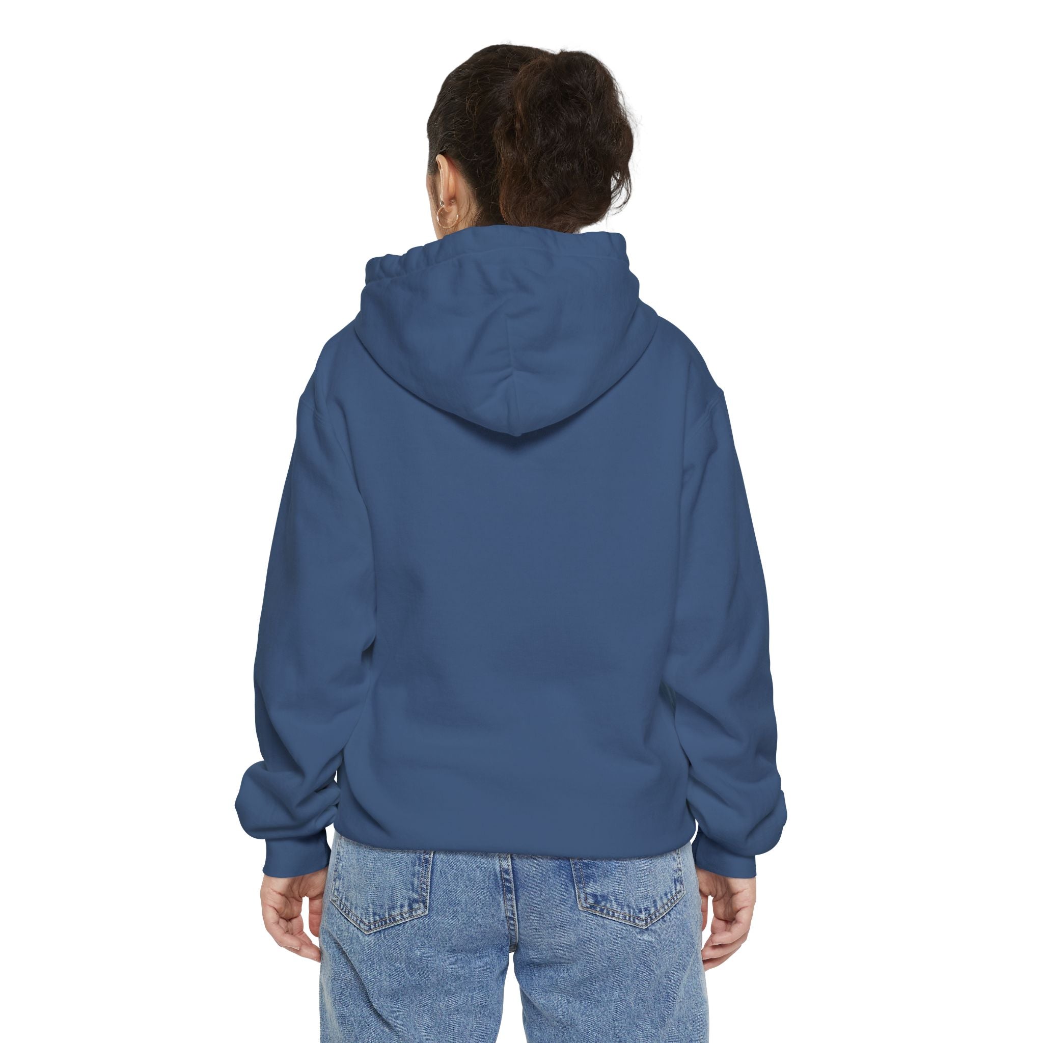 Hoodie — Minimal Gothic Bat Chest Print
