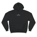 Champion Hoodie — Small Centered 'Angels Nox' Gothic Wing Logo Hoodie
