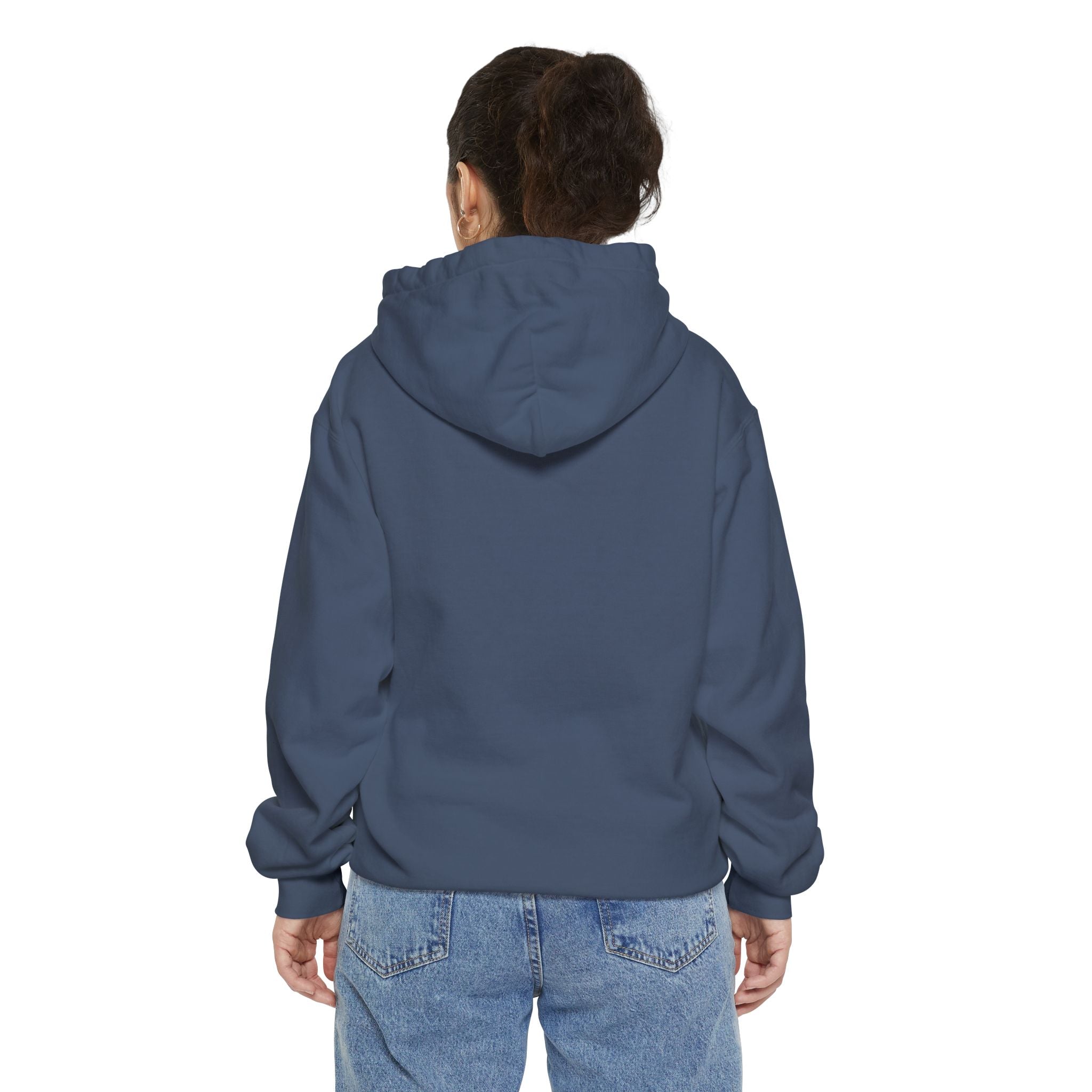 Hoodie — Minimal Gothic Bat Chest Print