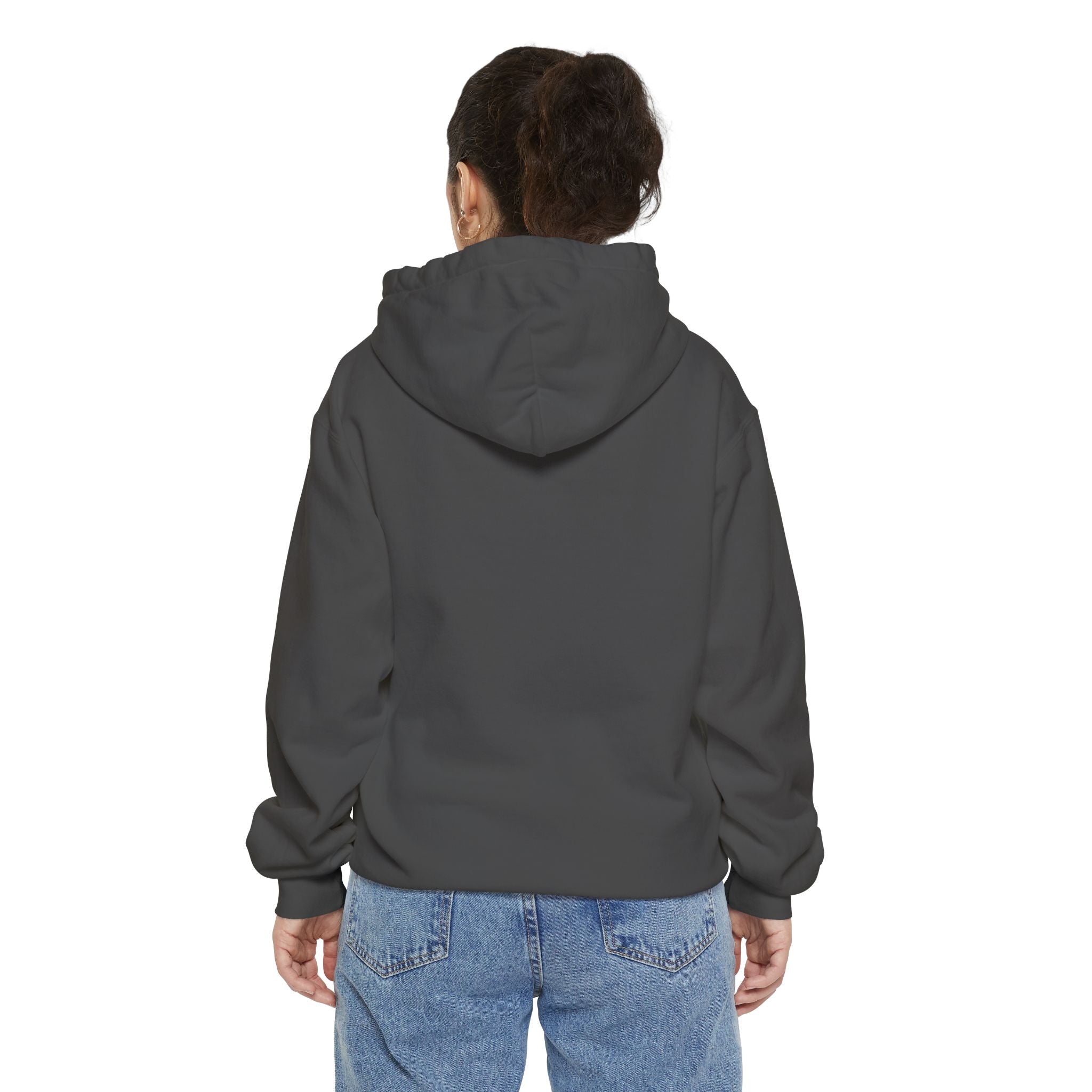 Hoodie — Minimal Gothic Bat Chest Print