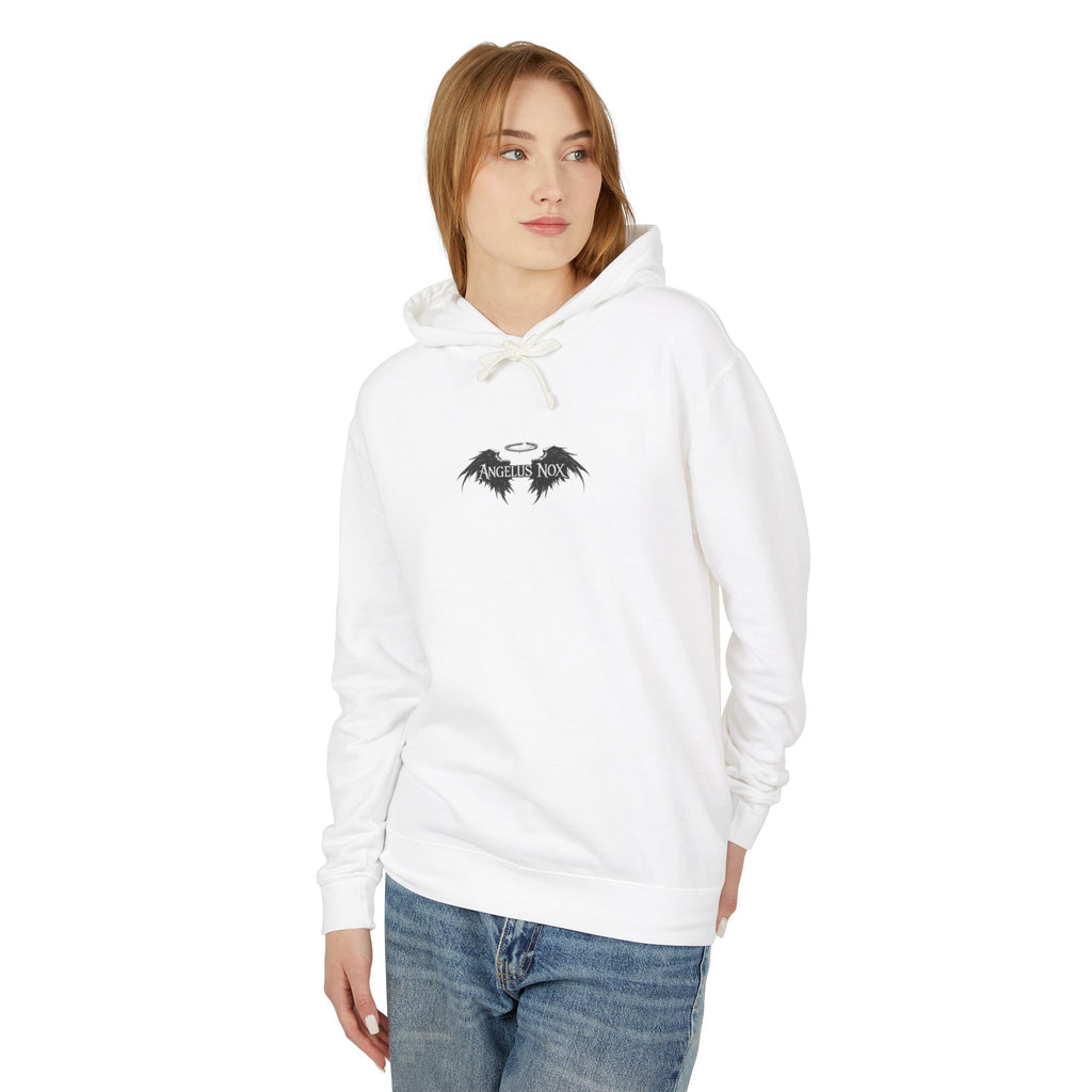 Angel & Demon Wings Hoodie — Minimal Gothic Chest Graphic