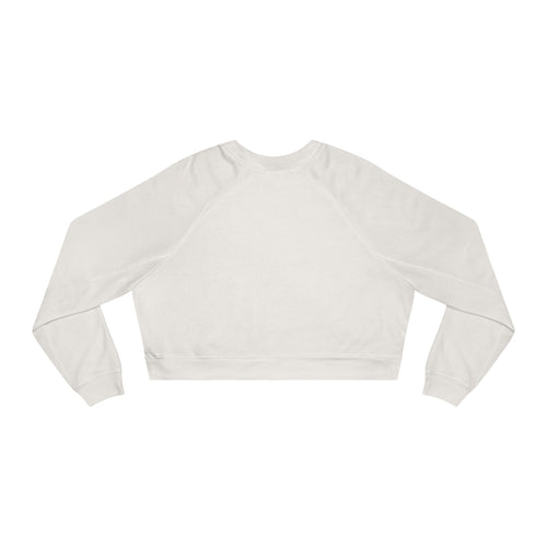 Cropped Pullover — Gothic Angel Wings Halo Graphic