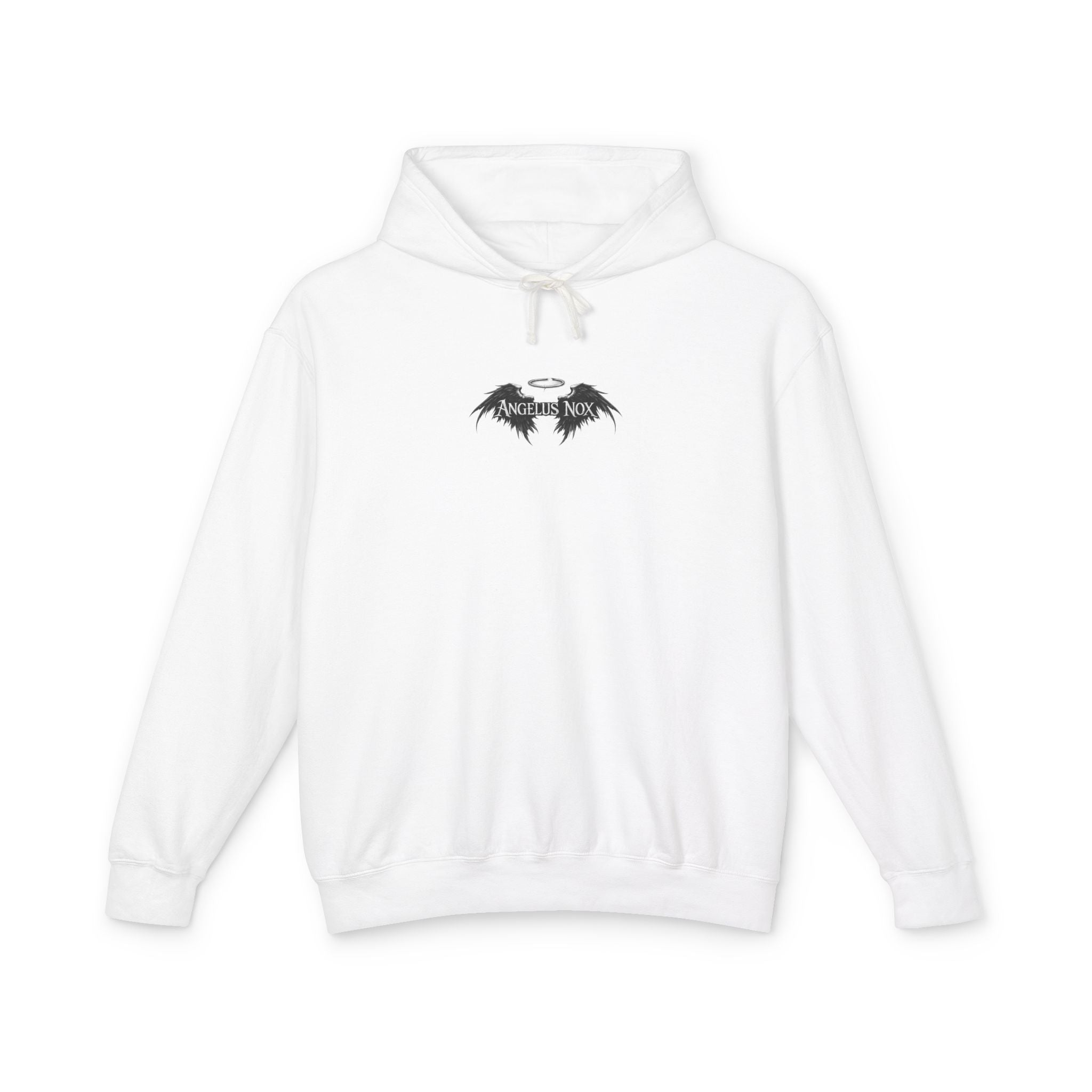 Angel & Demon Wings Hoodie — Minimal Gothic Chest Graphic